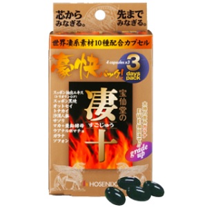 宝仙堂の凄十 豪快パック 3DAYパック 4粒×3 1個