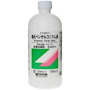 大洋製薬 日本薬局方 ベンザルコニウム塩化物液（逆性石鹸液） 500ml 1個