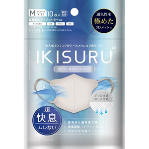 IKISURU(イキスル) マスク GREIGE Mサイズ 10枚入 1個